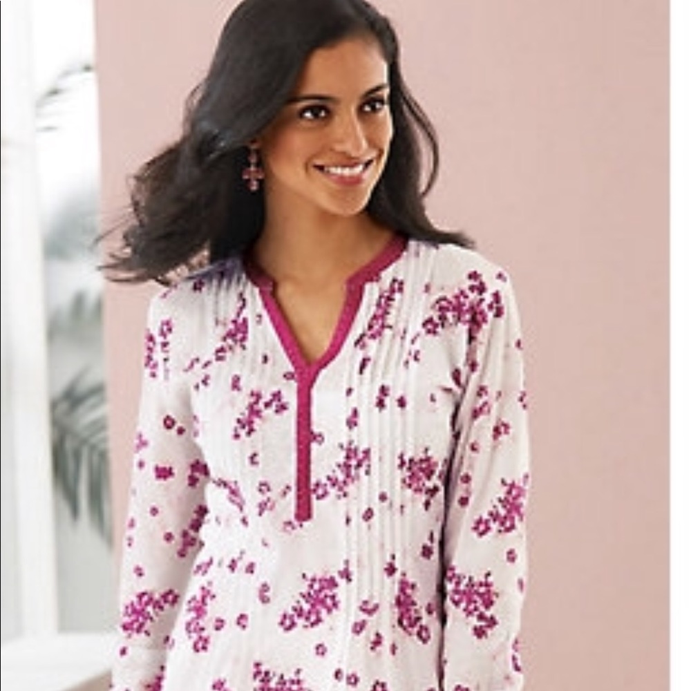 Salon Studio Pintuck Cotton Tunic